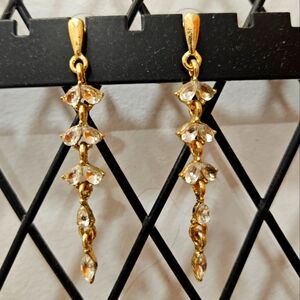 Gold dangle earrings